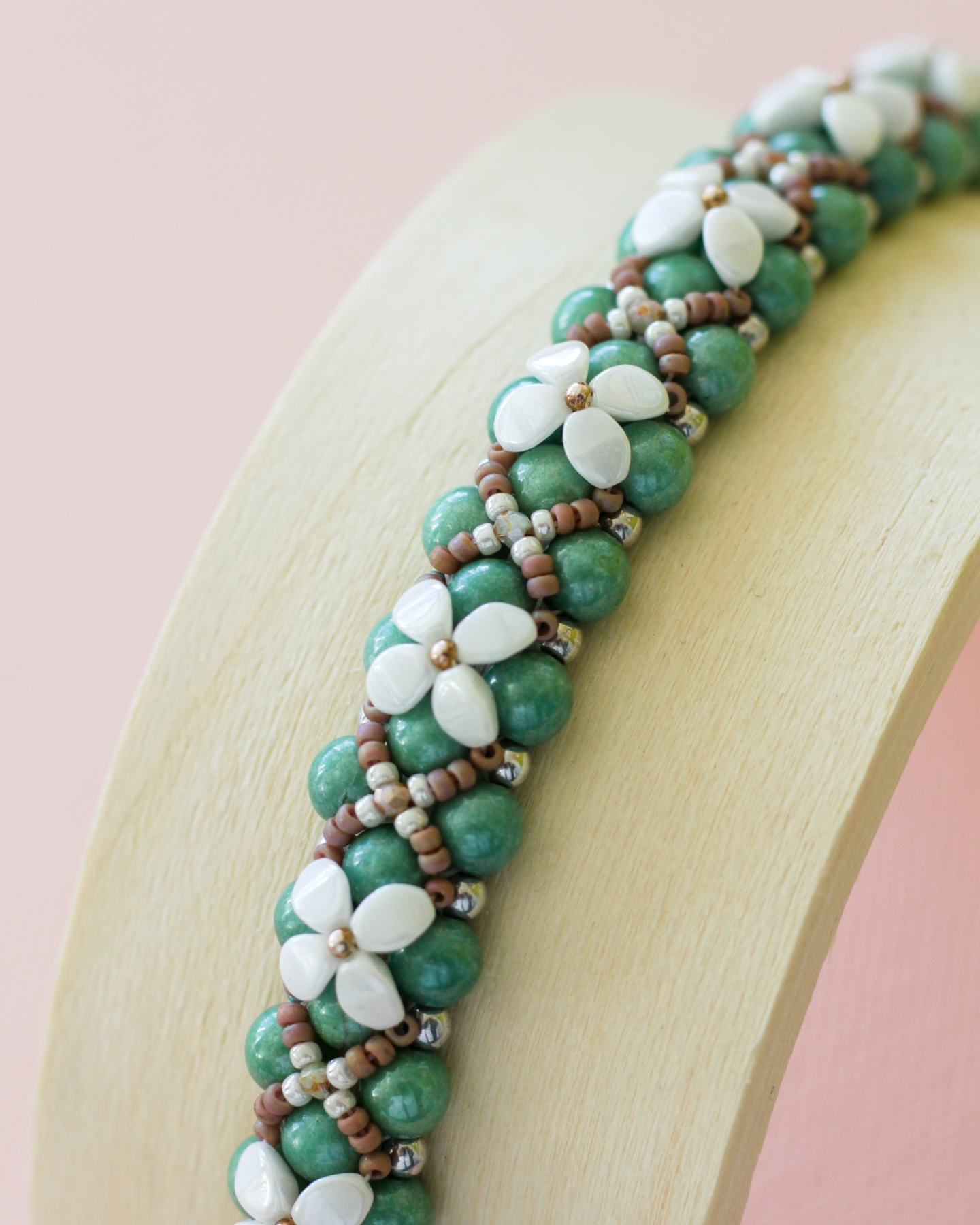 Armband • Annabelle 2 - Groen wit
