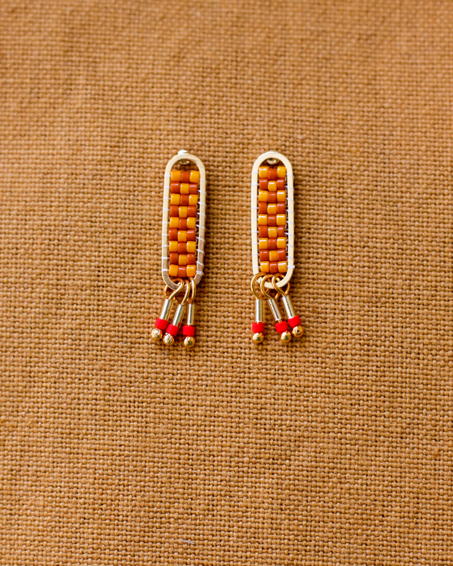 Oorbellen • Dakota - mustard