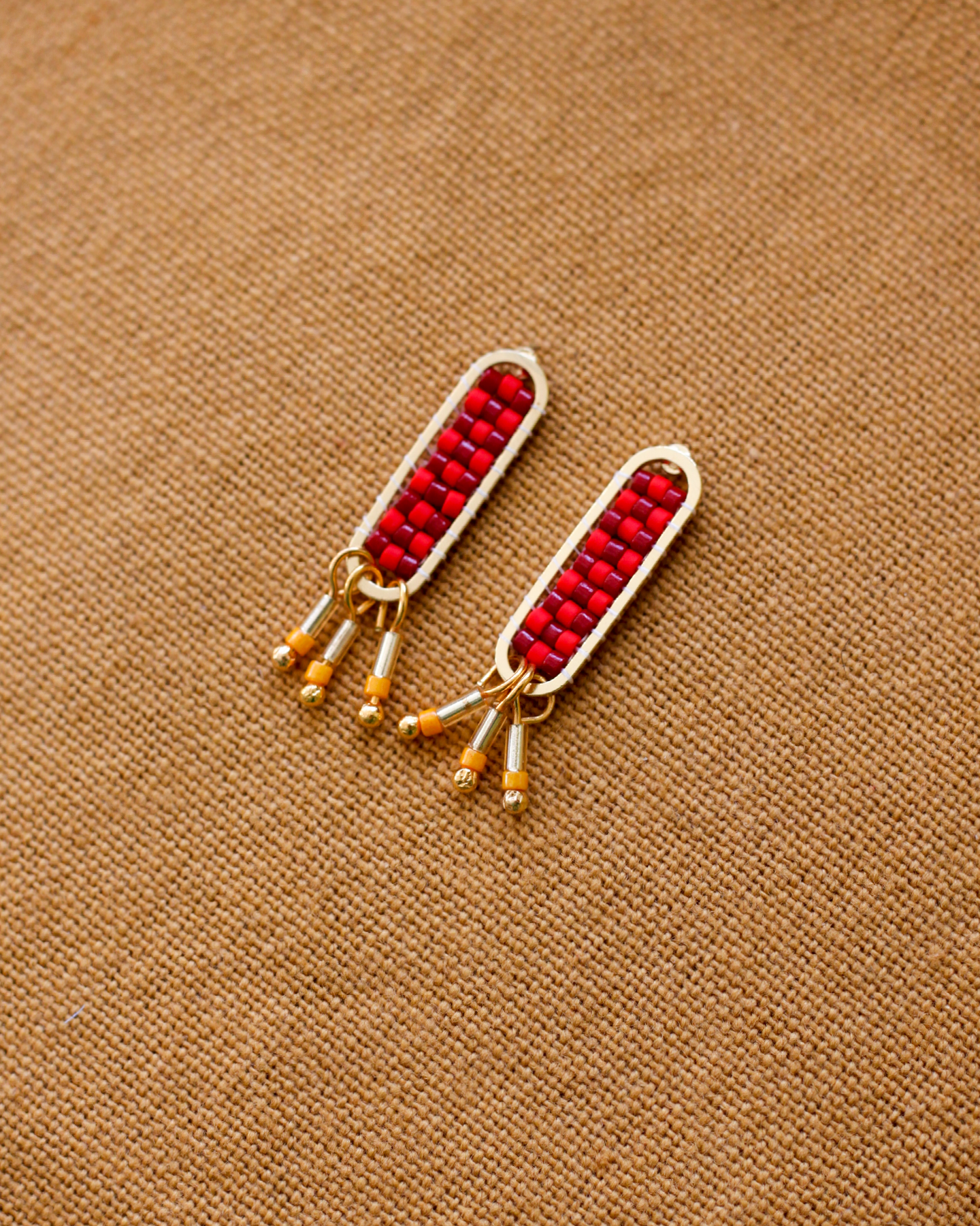 Oorbellen • Dakota - Cherry Red