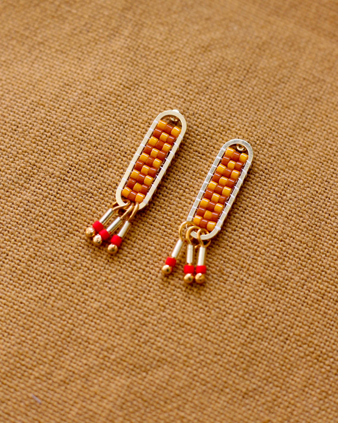 Oorbellen • Dakota - mustard