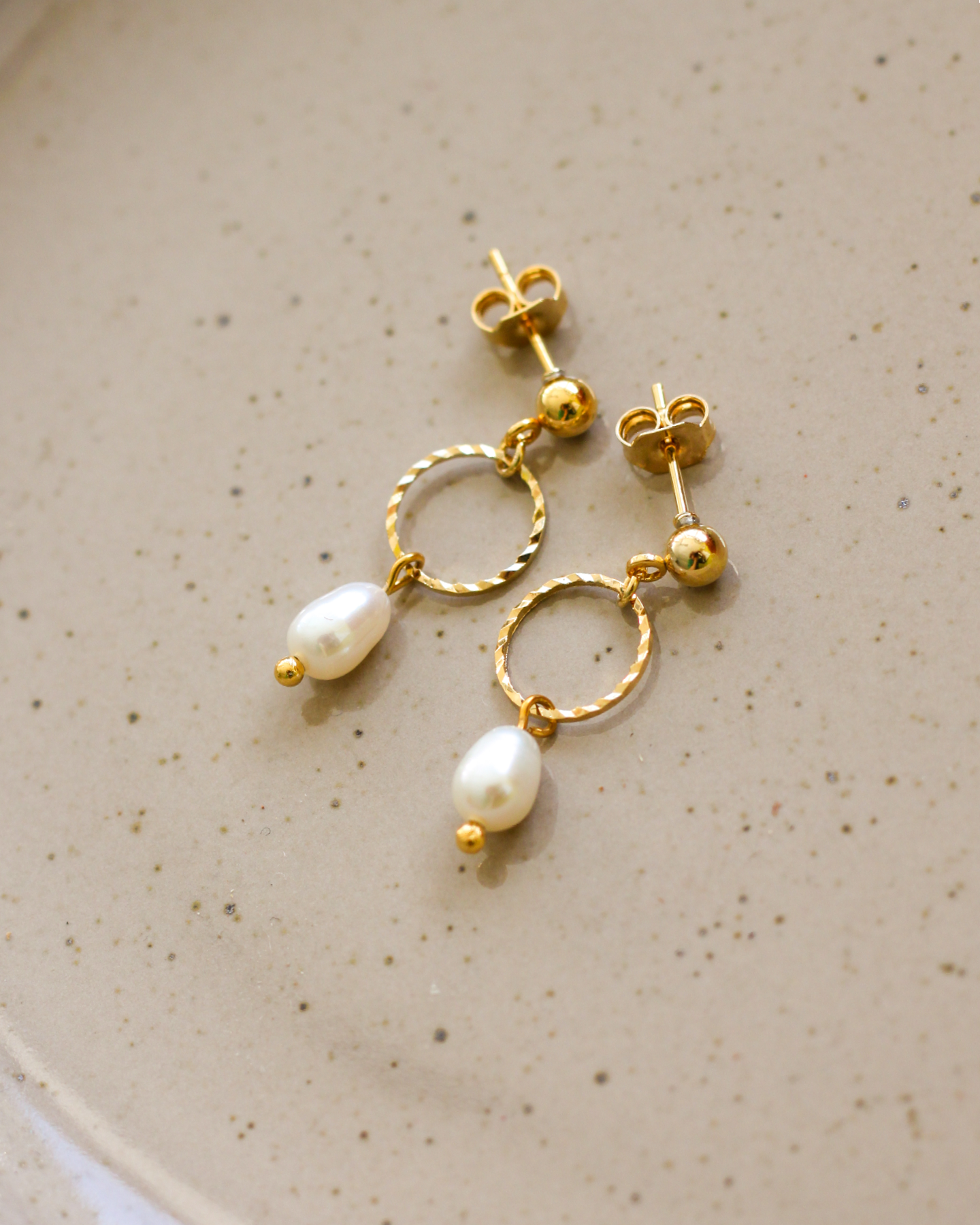 Earrings • Pearly Hoops