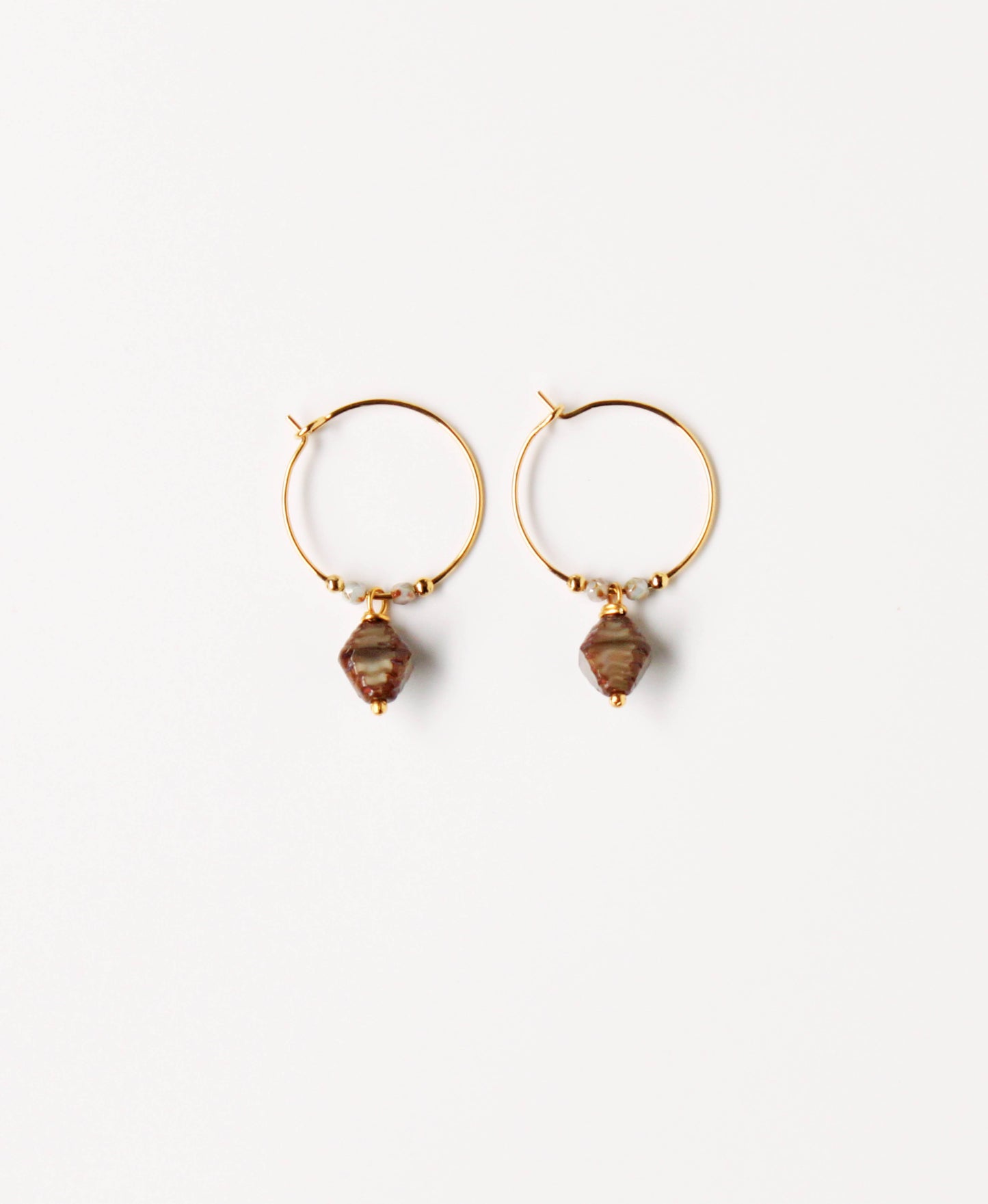 Ohrringe • Vintage-Creolen, Falke