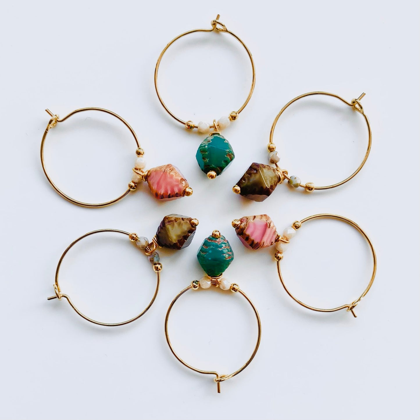 Ohrringe • Vintage-Creolen, Falke