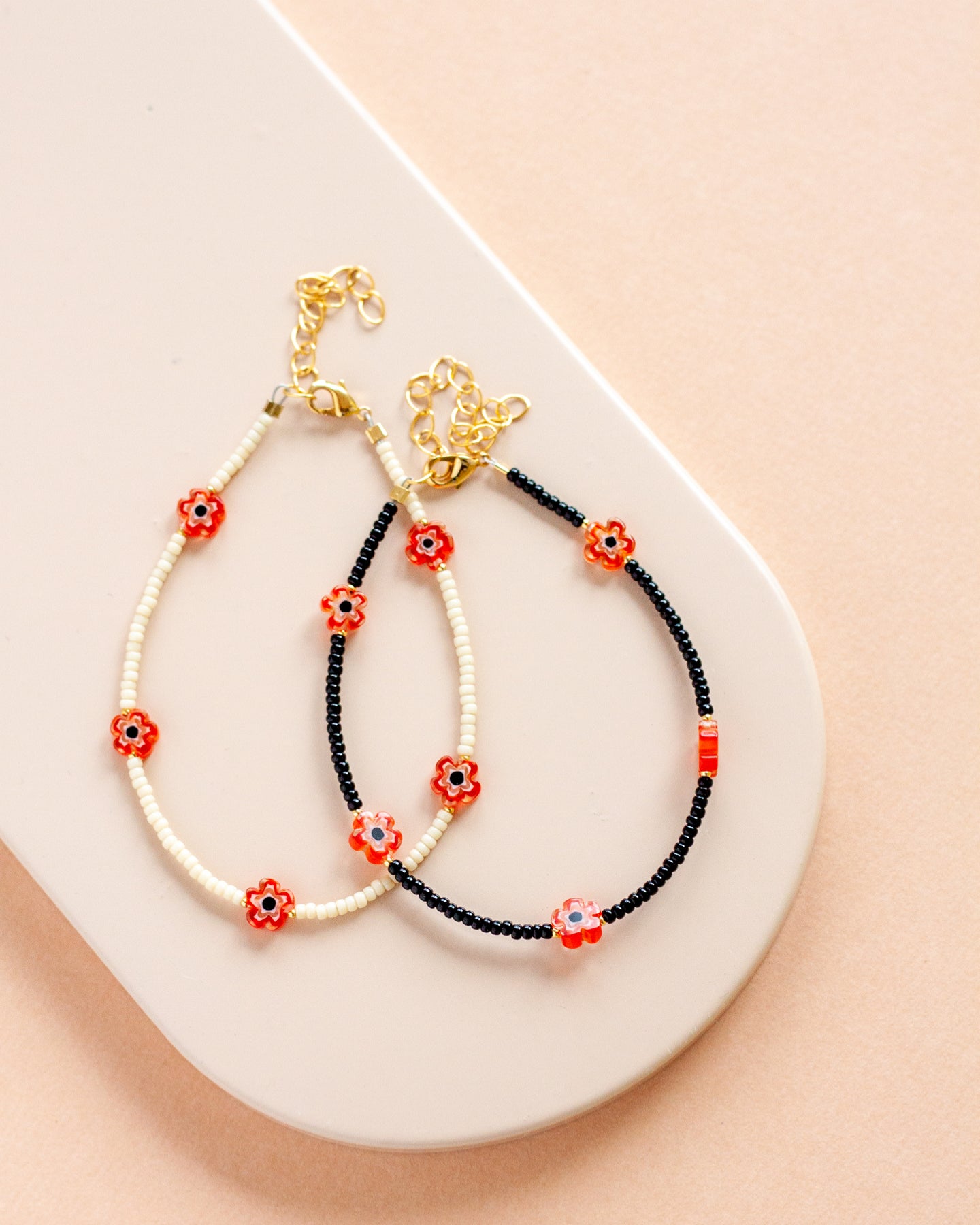 Armband • Poppy - wit