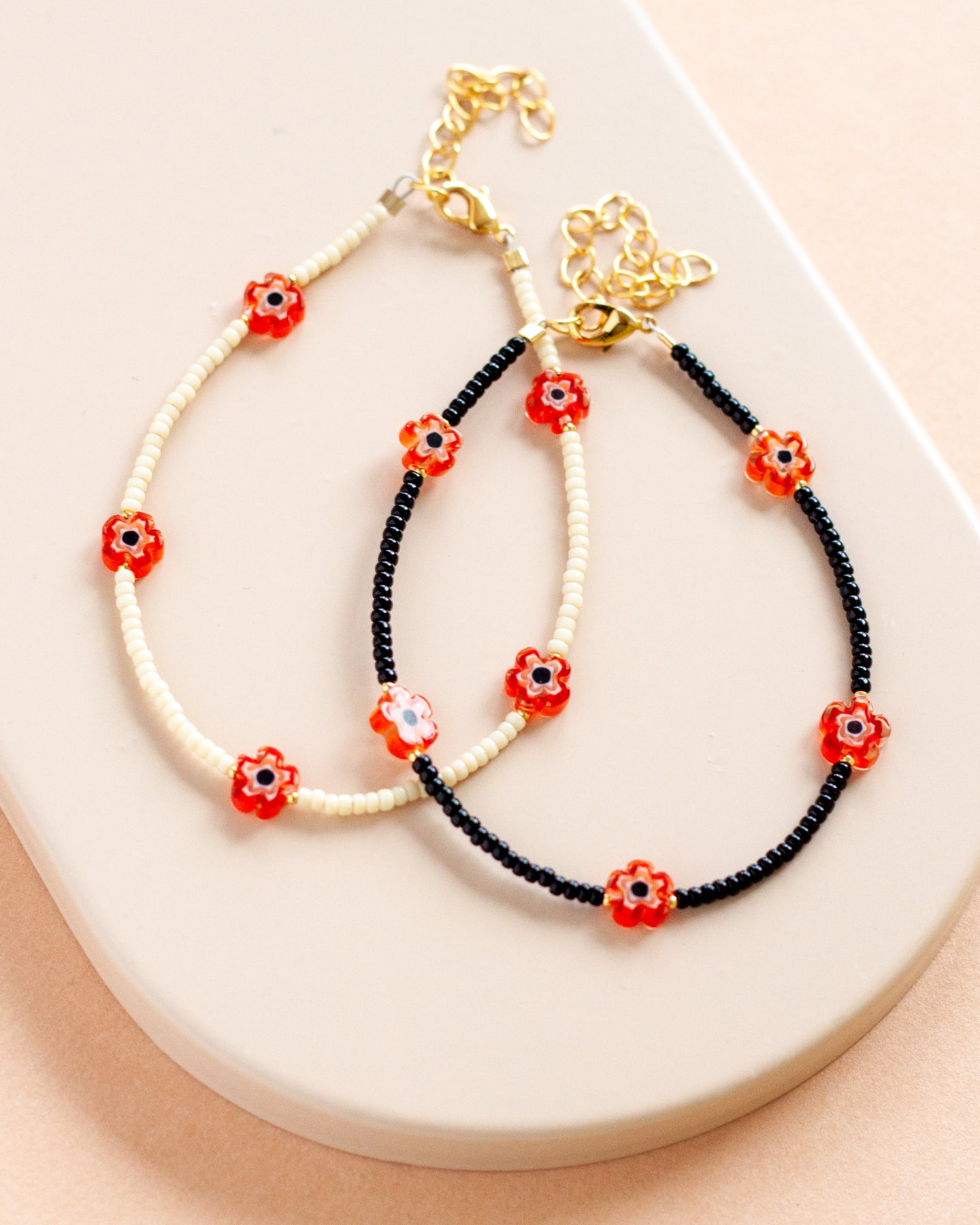 Armband • Poppy - wit