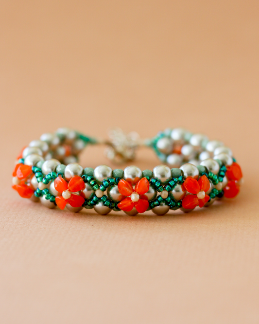 Armband • Annabelle 3 - Oranje Mint