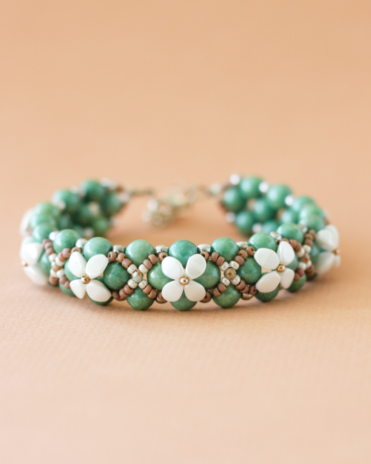 Armband • Annabelle 2 - Groen wit