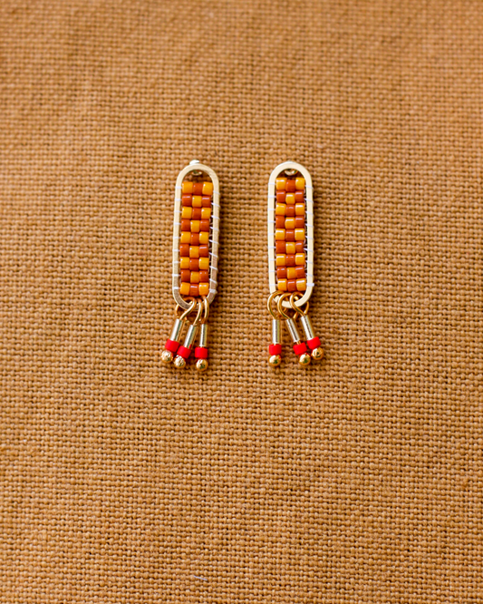 Oorbellen • Dakota - mustard