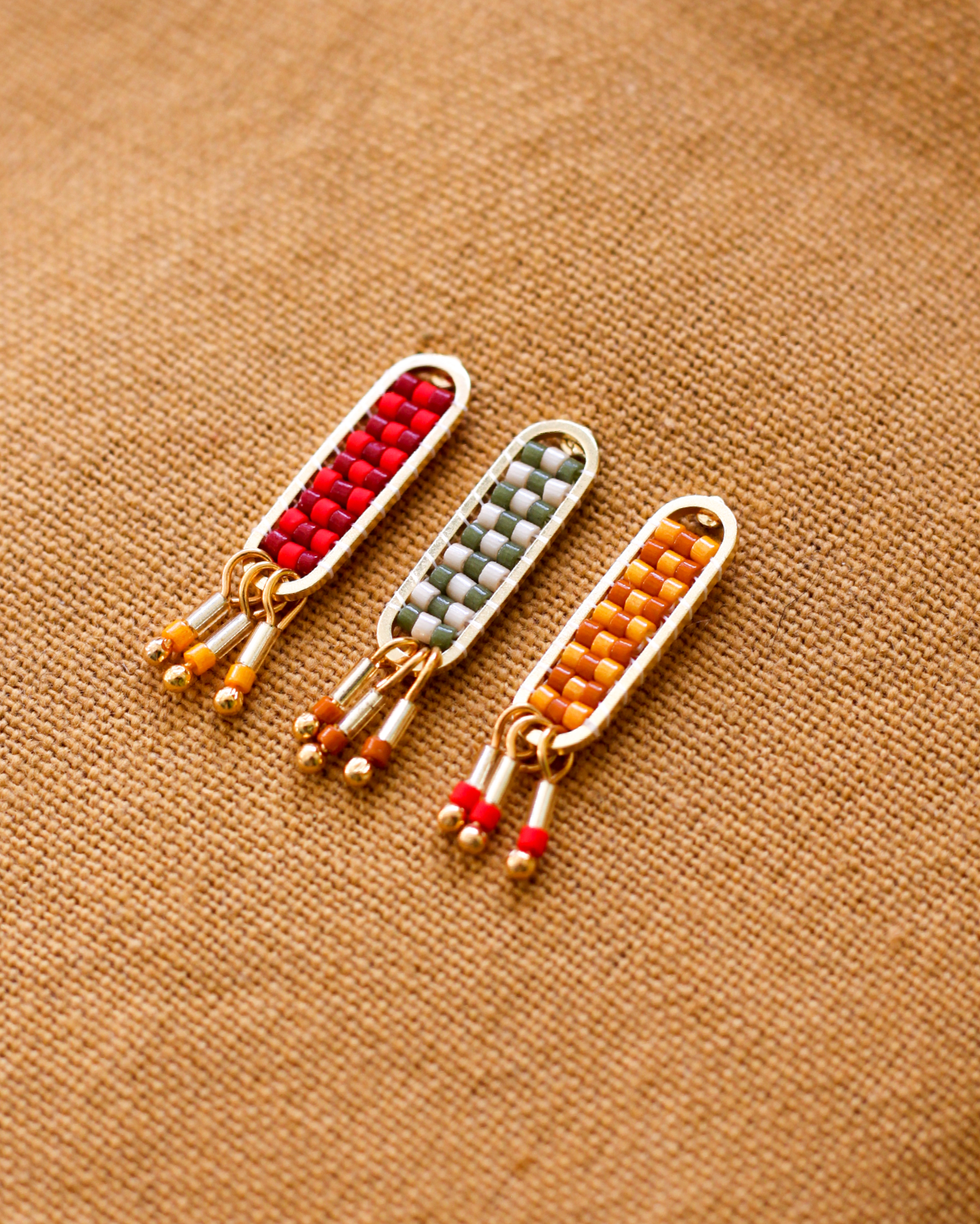 Oorbellen • Dakota - Cherry Red