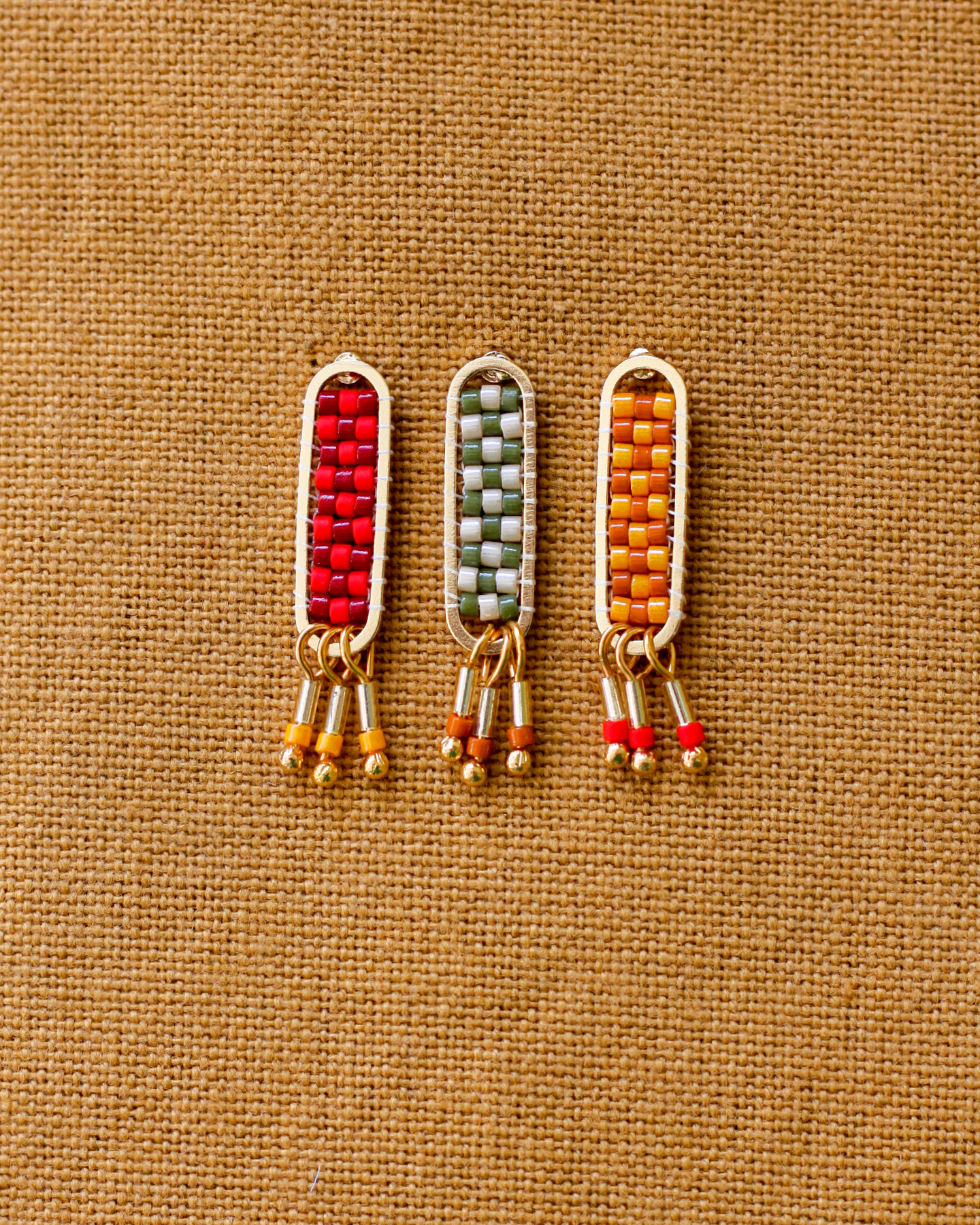 Oorbellen • Dakota - Cherry Red