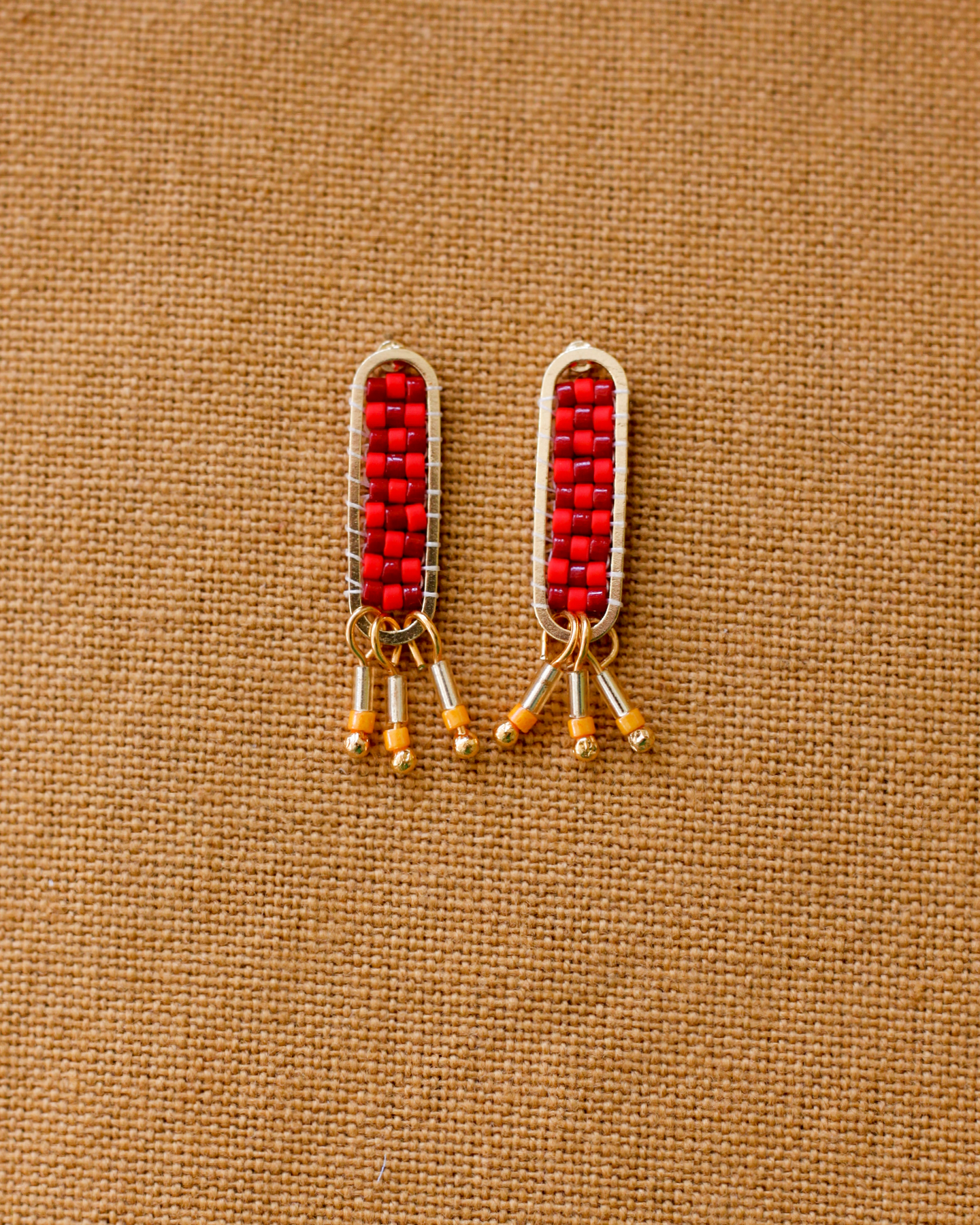 Oorbellen • Dakota - Cherry Red