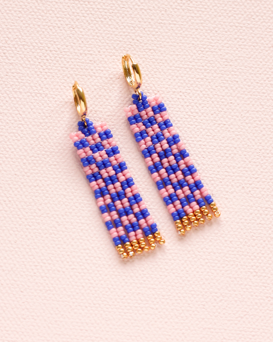 Oorbellen • CHECK 1: Lychee & Cobalt