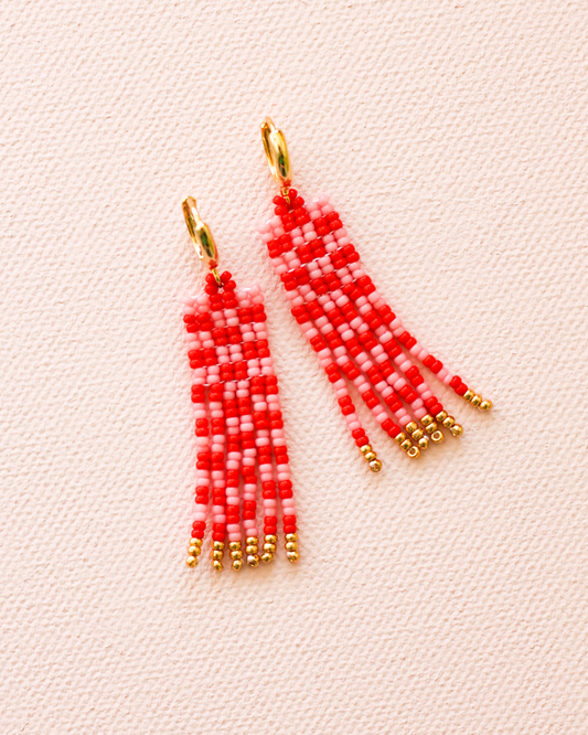 Oorbellen • CHECK 7: Hot & Pink