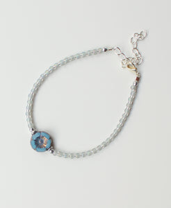 Armband • KESHI flower - Korenblauw