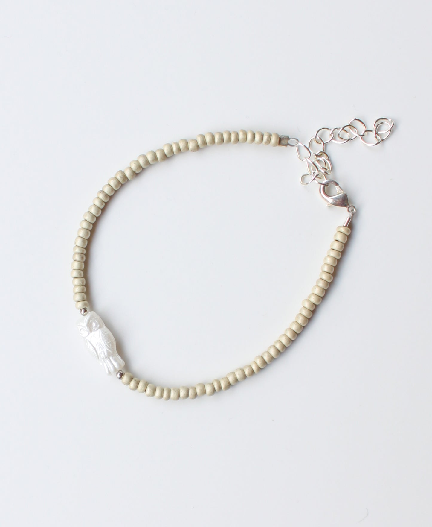 Armband • Eule, ich liebe dich! • Elfenbein
