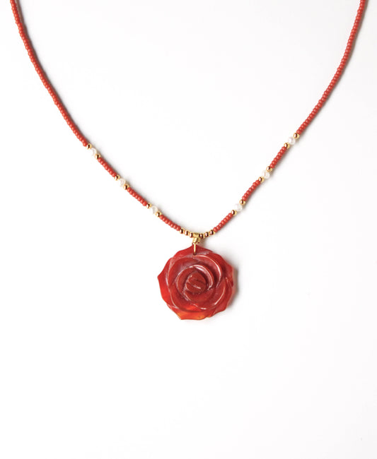 Necklace • Rose - Garnet