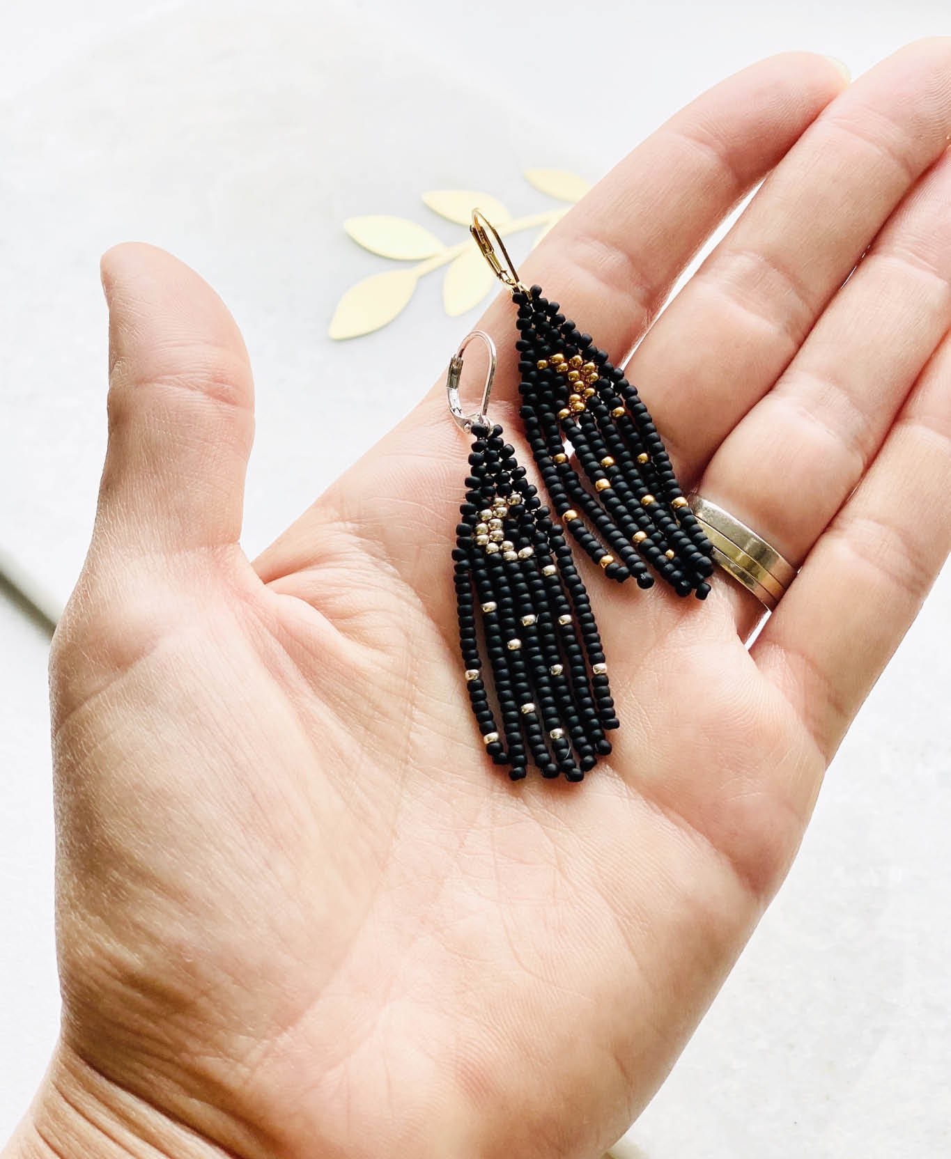 Earrings • Tiny Moon, Ivory