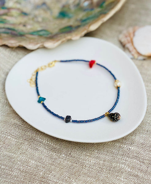 Enkelbandje • Treasure, Diepzee blauw