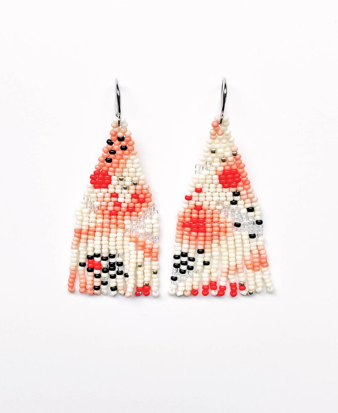 Oorbellen | Zara's • Koi, Zalmroze, polka dot